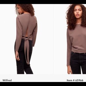 Aritzia Wilfred Laon Blouse in Colour Caban